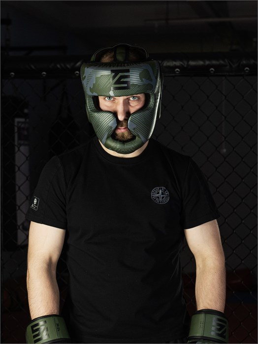 Шлем для бокса Tomorrow Star Warrior Green Black d94ffd28-04a2-11f0-0a80-0216001dafeb - фото 4815