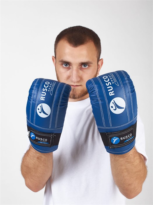 Перчатки снарядные RuscoSport синие к/з 21414GG - фото 4989