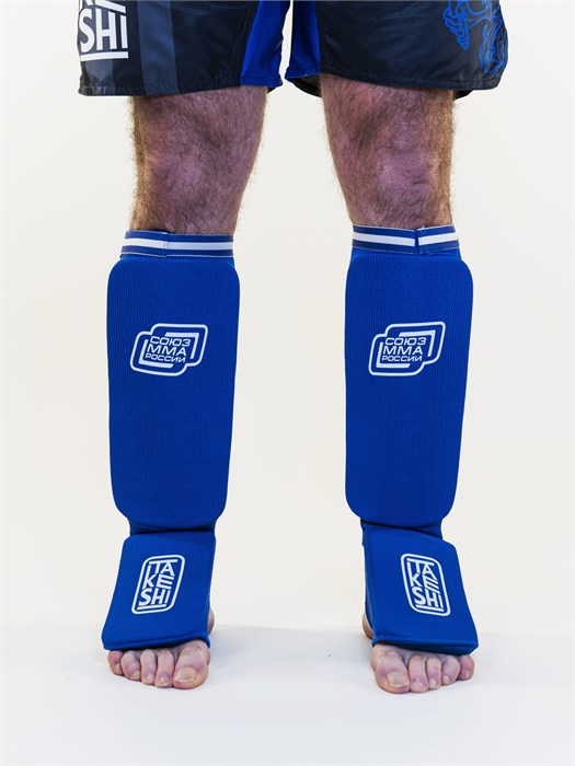 Защита голень-стопа эластичная ткань  TFG Союз ММА Blue (синий) e7ae8ea3-dd73-11ef-0a80-009f000f33eb - фото 5017