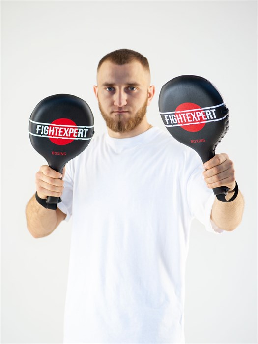 Лапы-ракетки Fight EXPERT Boxing MF (микрофайбер, 35 см, черный) ebdc65b7-1e28-11ed-0a80-0b3400095001 - фото 5111