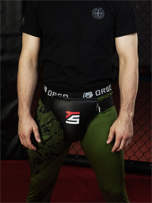 Защита паха мужская, бандаж черный Tomorrow Star с черной резинкой efcf65f4-04a3-11f0-0a80-040e001d05bc - фото 5197