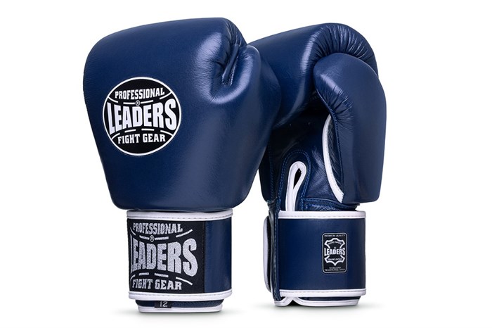 Перчатки боксерские LEADERS THAI 2 BL/WH ( кожа, синий/белый) f32a0fdc-ea0f-11ef-0a80-04b90037d54c - фото 5271