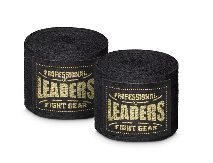 Бинты боксерские LEADERS Semi elastic   (50% хлопок/50% эластан, черный) f376e5ff-2a41-11ef-0a80-0f3e0010b8e2 - фото 5274