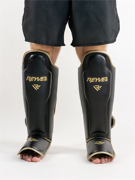 Защита голени и стопы  Reyvel МТ черно-золотая f4f66028-78ec-11ee-0a80-06320018ac5d - фото 5318