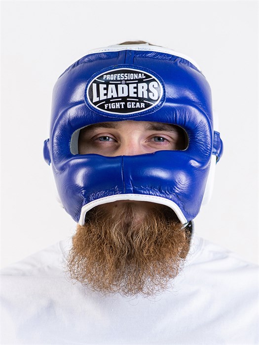 Шлем боксерский LEADERS LS BL/WH с бамперной защитой (сине-белый) f8ce6d57-b1d1-11ed-0a80-0d62000eb6a7 - фото 5390