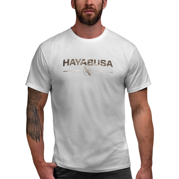 Тренировочная футболка Hayabusa Classic Logo White/Metallic ff14872d-b4eb-11ed-0a80-05d4003cd91e - фото 5491