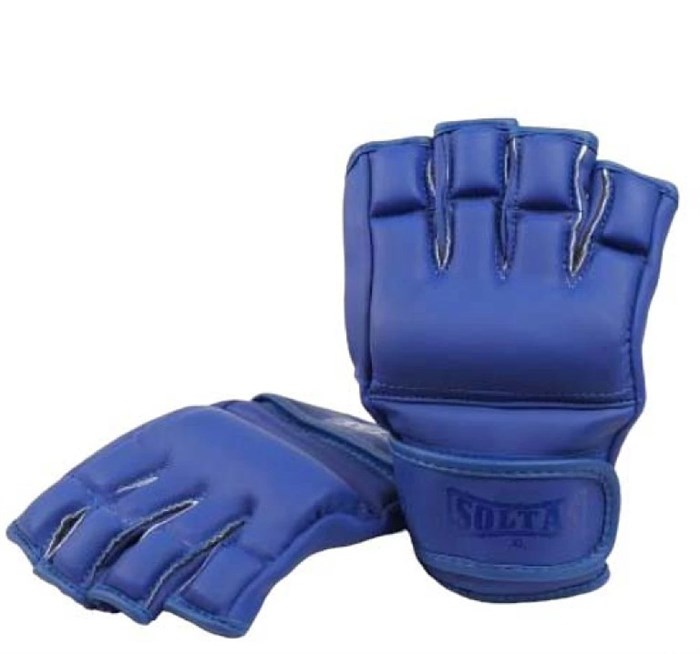 Перчатки для ММА MAT SOLTAS ( краги ) DX  синий 3589c633-b665-11f0-0a80-103700127a2b - фото 892