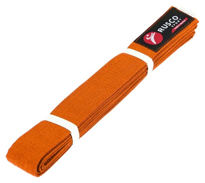 Пояс для единоборств Rusco Sport оранжевый 365d5b55-fecd-11ed-0a80-0011000bc9e4 - фото 921