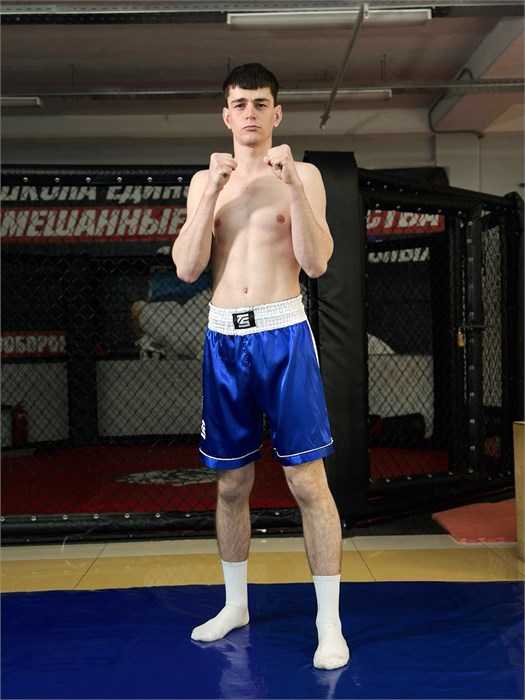 Шорты для кикбоксинга синие Tomorrow Star T01492 - фото 993