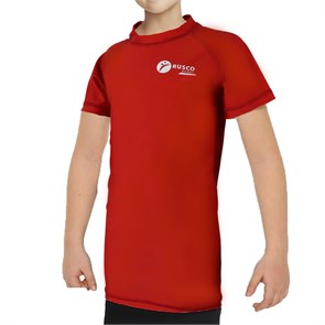 Рашгард Rusco Sport RED Короткий рукав, детский 4ff79da9-12d8-11ec-0a80-084600177549