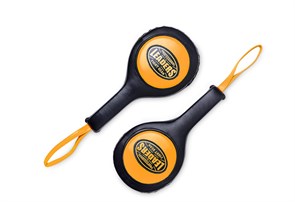 Лапы-ракетки тренерские LEADERS Paddels 3.0 Bumblebee (ONE, кожа, черный/желтый) 62e22b04-e21c-11ef-0a80-0931002f589d