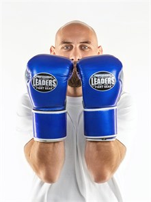 ПЕРЧАТКИ БОКСЕРСКИЕ LEADERS LEAD SERIES LONG VELCRO CUSTOM BL/BK/SIL 71a3b066-2a3c-11ef-0a80-150a000f7faa