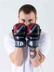 Перчатки тренировочные OXXFIRE MMA, черные 722a7397-a432-11ec-0a80-04c60006d026