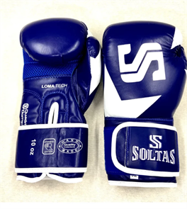 Перчатки боксерские SOLTAS THAI MODEL синие 73021bd9-c5f6-11f0-0a80-1aeb000aef06