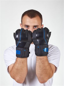 Перчатки для ММА Boybo B-series, черно-синии 76885303-794f-11ec-0a80-02c000007f99