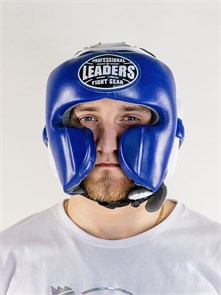 ШЛЕМ БОКСЕРСКИЙ LEADERS LS MEX BL/WH синий , белый 85255556-9ffa-11ee-0a80-0e29000ef79d