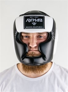 Шлем тренировочный Reyvel черно-белый T02729