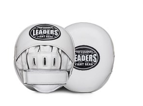 Лапы тренерские LEADERS MID-AIR WHITE (ONE, кожа, белый) 8d8869cf-a65c-11ef-0a80-07ad000b9dcf
