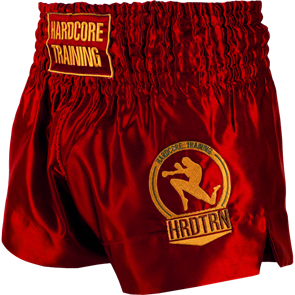 Шорты для тайского бокса Hardcore Training Base Red 90909172-2e80-11ec-0a80-02da001a1035