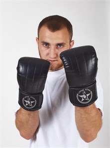 Перчатки снарядные LONE STAR на липучке, LEATHER 214141F