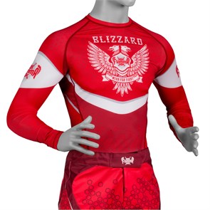 Рашгард с длинным рукавом FLAMMA BLIZZARD(красный) T03098
