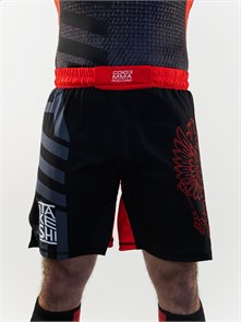 Шорты TFG Союз ММА России (Lite)  (черный-красный) T00914