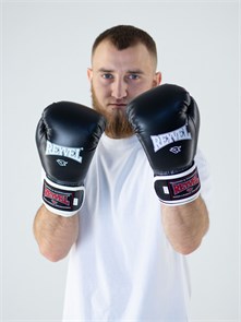 Перчатки боксёрские Reyvel Винил 80 (Чёрные) T01283