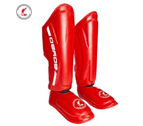 Защита голени и стопы BoyBo KNOCK OUT, IK-34 (одобрено ФКР), красный T01700