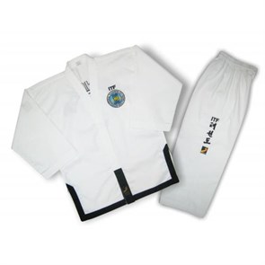 УНИФОРМА ДЛЯ ТХЭКВОНДО ITF (ДОБОК) BLACK BELT , SASUNG T01724