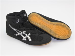 Борцовки тренировочные Asics, тканевые, черные T02174