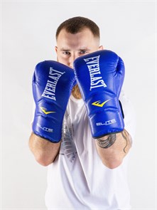 Перчатки тренировочные на липучке Everlast  Elite Pro синие a9137ab1-6693-11ee-0a80-043e004c9408