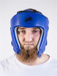 Шлем боевой BoyBo, BH200, иск. кожа, синий 678765785708264