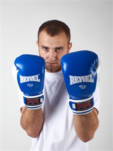 Перчатки боксёрские Reyvel Beginning (синие) 00230