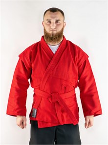 Куртка для самбо BoyBo красная BSJ120 T02824