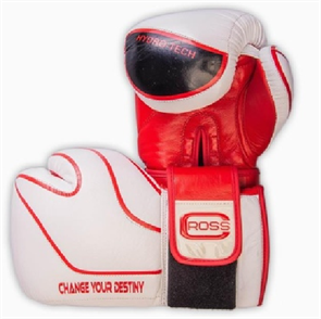 Перчатки для бокса CROSS Flagship White/Red T03304