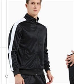 Олимпийка черная  с белыми полосками 8403 1bb4ab51-202e-11f0-0a80-0c1c000be5cd