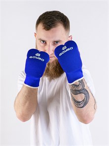 Накладки для каратэ BoyBo BO130, хлопок, синие T03381