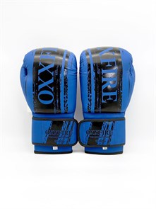 Боксерские перчатки OXXFIRE COMFORT, PVC,  синий/черный b53634d2-a496-11ee-0a80-0b7d000a1118