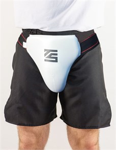 Защита паха мужская Tomorrow Star белая с красно-черной резинкой b573e5f6-fb58-11ef-0a80-0b9c000f585e