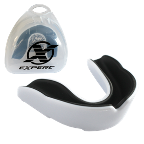 Защита рта (капа) FIGHT EXPERT WT с футляром (детская) MGX-003 bw