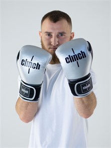 C141 Перчатки боксерские Clinch Punch 2.0 серебристо-черные c0671cdf-5544-11ed-0a80-05c9002c28ab