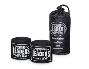 Бинты боксерские LEADERS PRO 84/16  ( 84% PV/16% нейлон, черный) c2624acd-2a44-11ef-0a80-060c001181e4