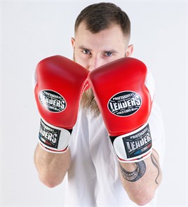 Перчатки боксерские LEADERS LS 2 RD/WH (красно-белые) c60ab317-b1ce-11ed-0a80-0cc0000e2fe2
