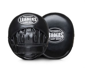 Лапы тренерские LEADERS MID-AIR BLACK (ONE, кожа, черный) c97dc59b-a65c-11ef-0a80-0807000bae38