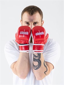 C691 Перчатки для смешанных единоборств Clinch Union красные d1a347cf-6fca-11eb-0a80-03200001d9a6