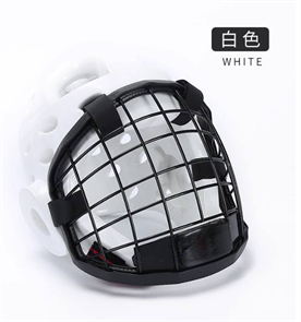 Шлем с металлической решеткой для каратэ бело-черный dd1f21db-cc28-11f0-0a80-028600197037