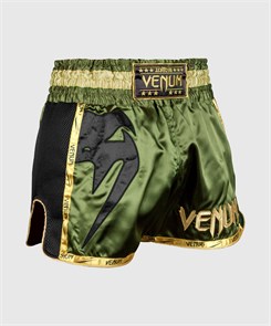 Шорты Muay Thai Venum Giant хаки с золотом e858a330-08b1-11f0-0a80-09d900226154
