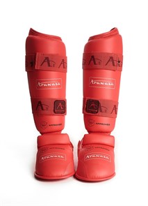 Защита голени и стопы для каратэ ARAWAZA красная (одобрено для соревнований) ea05aed8-21dc-11f0-0a80-03bb0010690b