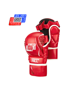 Перчатки Союз ММА Green Hill красные ea39ed79-bbac-11f0-0a80-117000064825