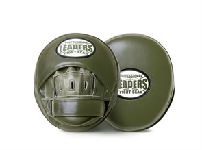 Лапы тренерские LEADERS MID-AIR OLIVE (ONE, кожа, зеленый) 22c0d133-a65c-11ef-0a80-1771000b820d